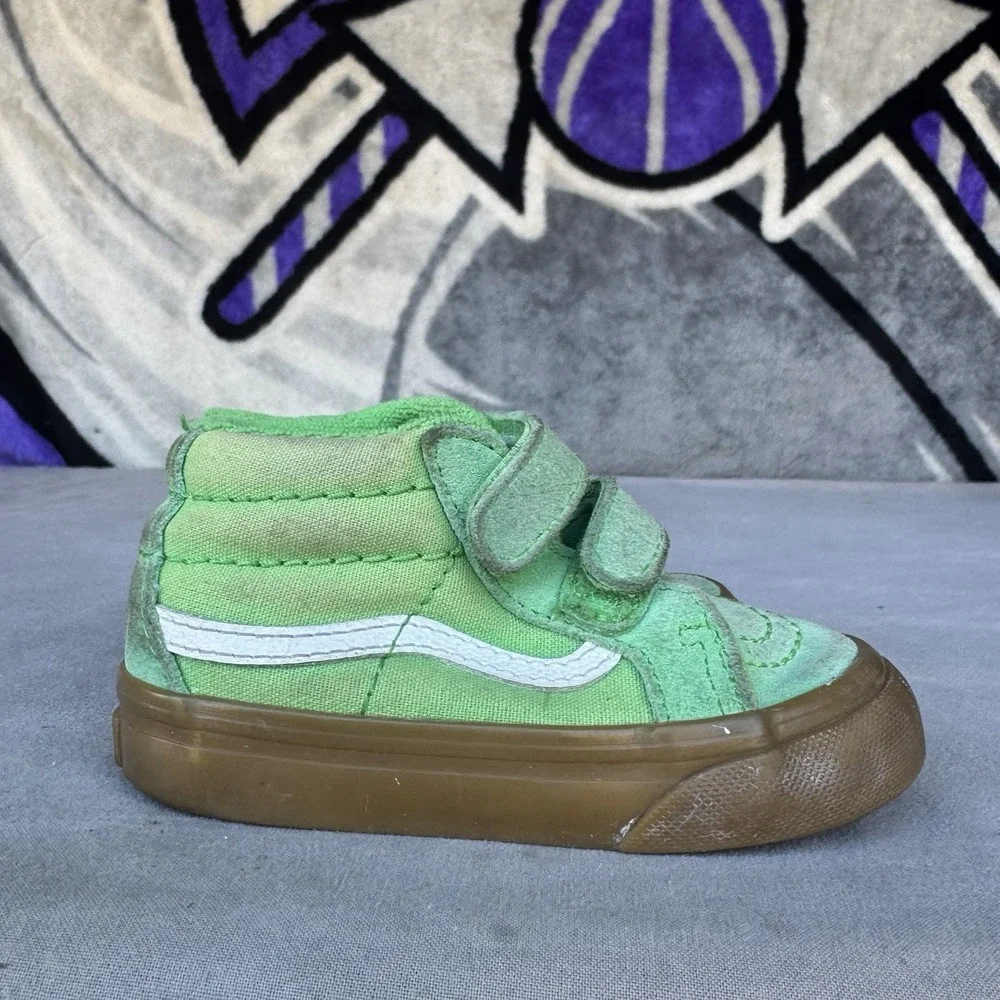 Size‎ 5.5c - Vans Sk8-Mid Reissue Gum Green Kids